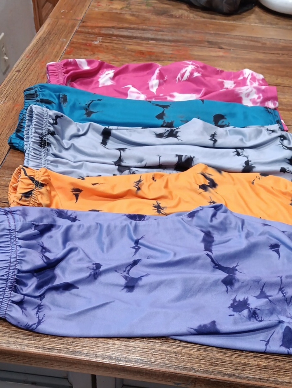 Girls Tie-Dye Athletic Shorts - Multi Color Pack